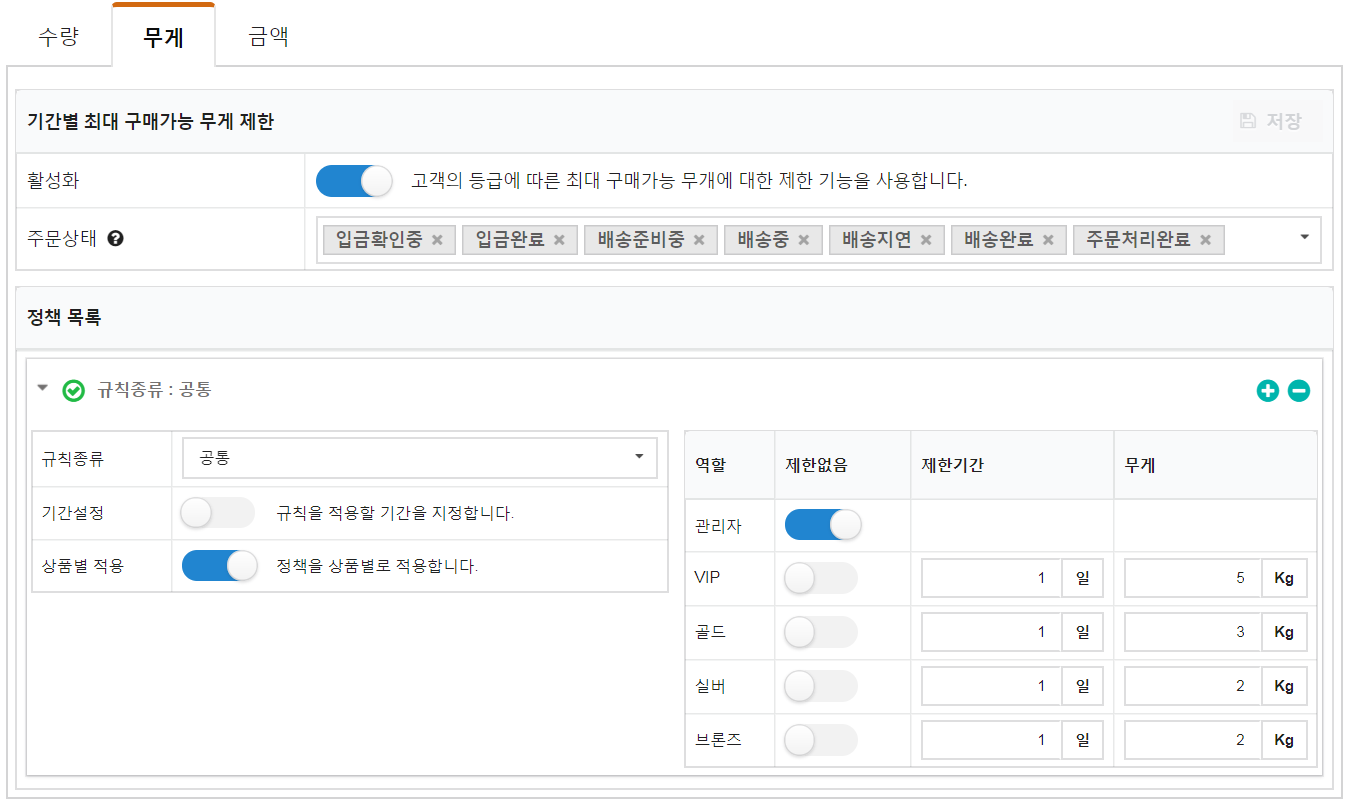 엠샵멤버쉽-정책설정-멤버쉽등급관리-코드엠샵_메뉴얼-20