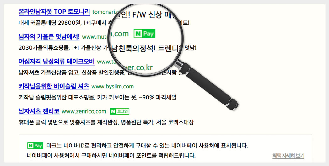 네이버페이 아이콘 노출